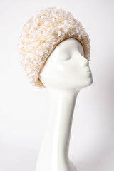 Vintage Jack McConnell Botanic Jasmine Cossack Hat on mannequin at Recess Los Angeles (side)