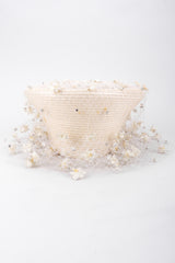 Recess Los Angeles Vintage Jack McConnell Basket Flower Net Cossack Bridal Wedding Veil Hat