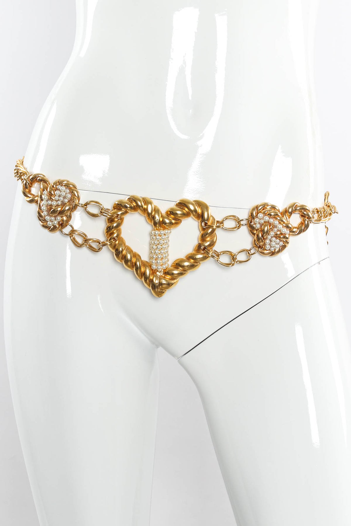 Vintage Jacky De G Twisted Love Pearl Chain Belt – Recess