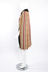 Vintage Jacob Diamond Velvet Tapestry Carpet Cape on Mannequin side at Recess Los Angeles