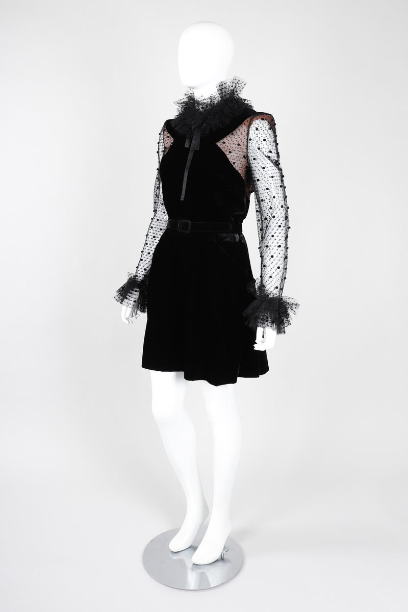 Vintage Jacqueline de Ribes Swiss Dot Layered Lace Cocktail Dress Recess Vintage Jacqueline de Ribes Swiss Dot Layered Lace Cocktail Dress Recess
