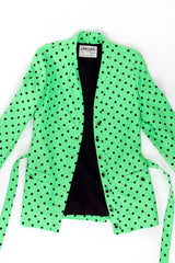 Vintage Jaeger Polka Dot Jacket & Pant Suit Set jacket flat @ Recess LA