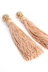 Vintage James Arpad Blush Long Tassel Earrings at Recess Los Angeles