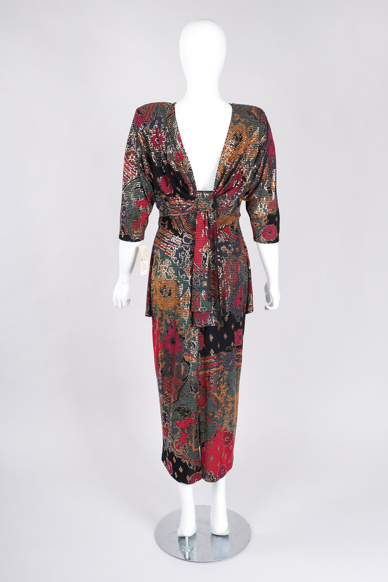 Recess Los Angeles Vintage Janine of London Mosaic Drop Waist Dress