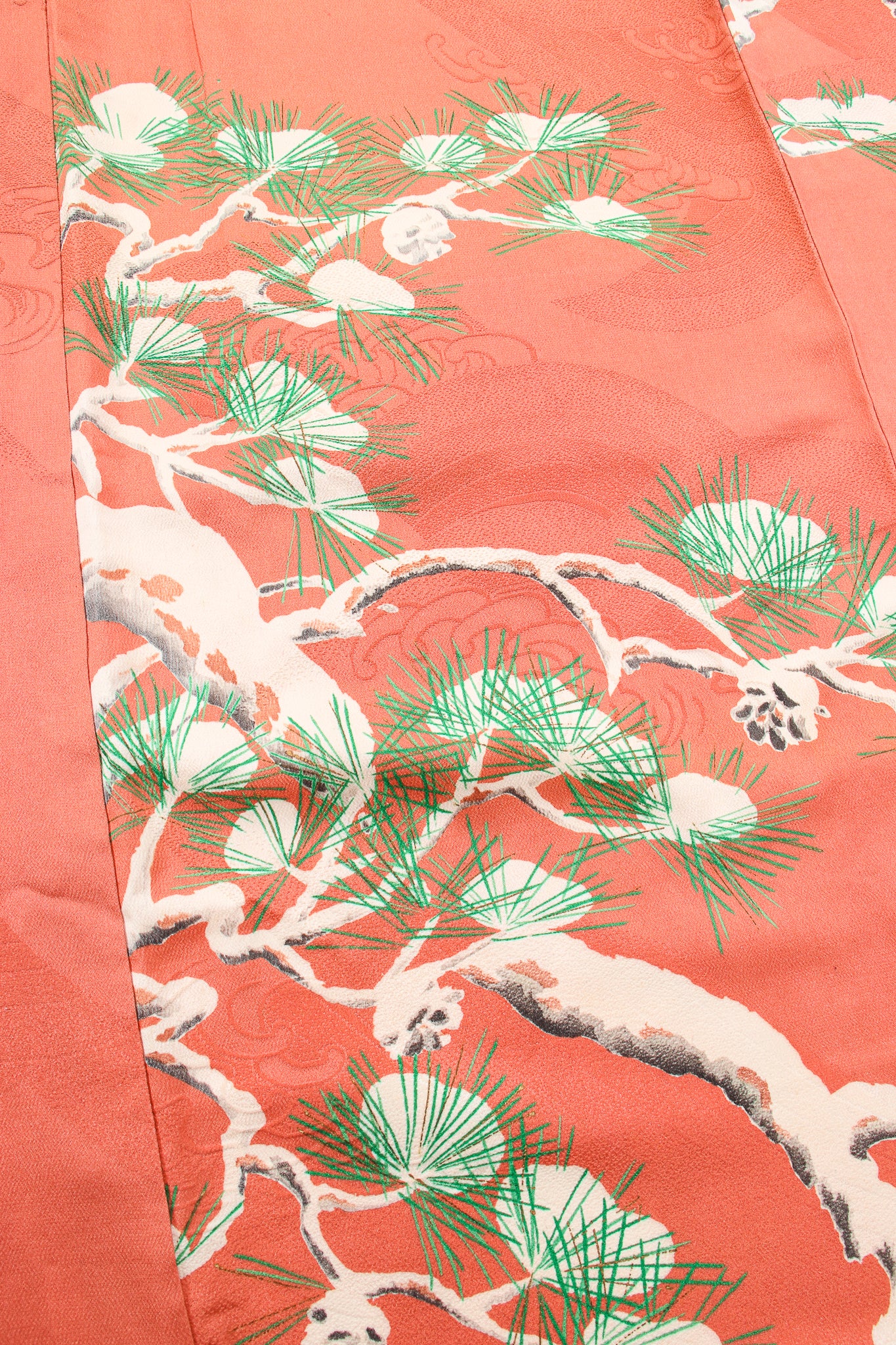 Vintage Japanese Pine Frost Kimono fabric detail at Recess Los Angeles