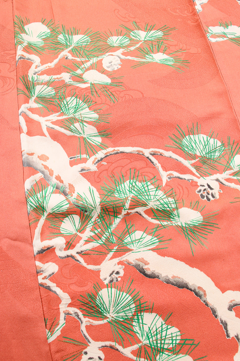Vintage Japanese Pine Frost Kimono fabric detail at Recess Los Angeles