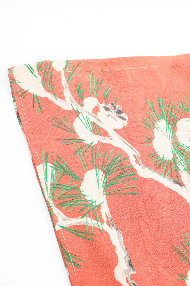 Vintage Japanese Pine Frost Kimono basting at Recess Los Angeles
