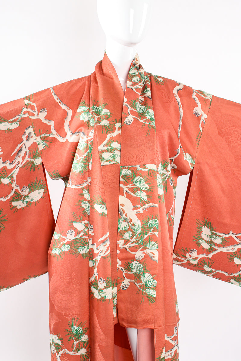 Vintage Japanese Pine Frost Komon Kimono on Mannequin crop at Recess Los Angeles