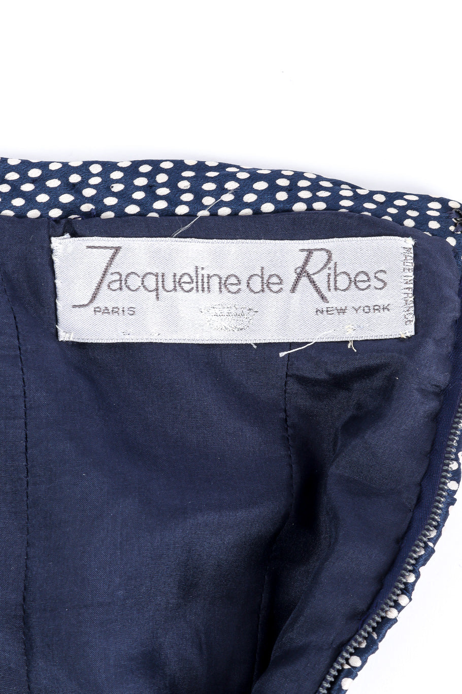 Jaqueline de Ribes polka dot dress with shawl designer label @recessla