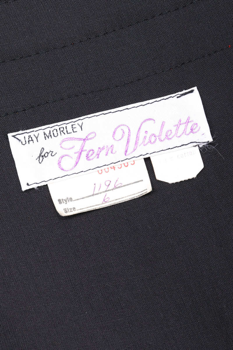 Recess Los Angeles Vintage Fern Violette by Jay Morley Velvet Boho Peasant Dress