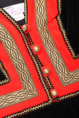 Recess Los Angeles Vintage Fern Violette by Jay Morley Velvet Boho Peasant Dress