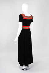 Recess Los Angeles Vintage Fern Violette by Jay Morley Velvet Boho Peasant Dress