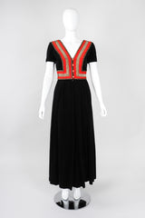 Recess Los Angeles Vintage Fern Violette by Jay Morley Velvet Boho Peasant Dress