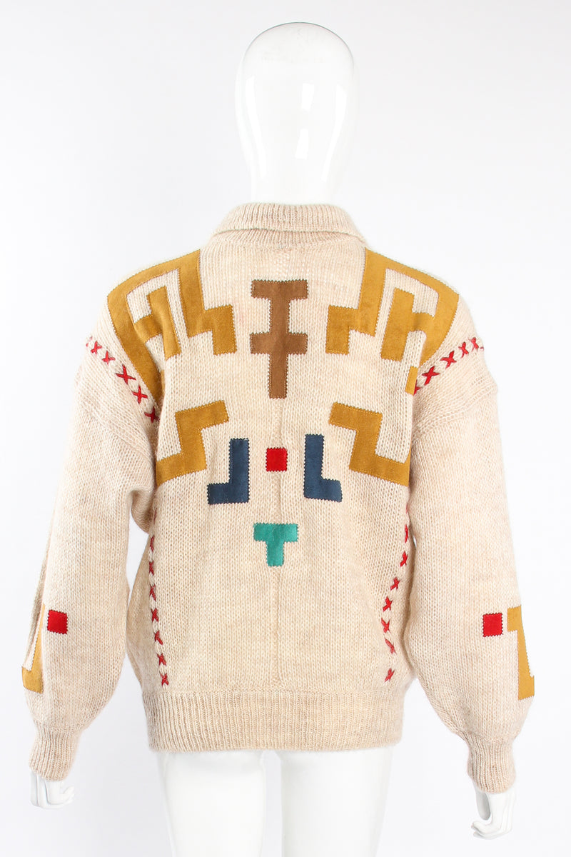 Vintage JC Jean_Charles de Castelbajac Alpaca Appliqué Sweater on Mannequin back at Recess LA