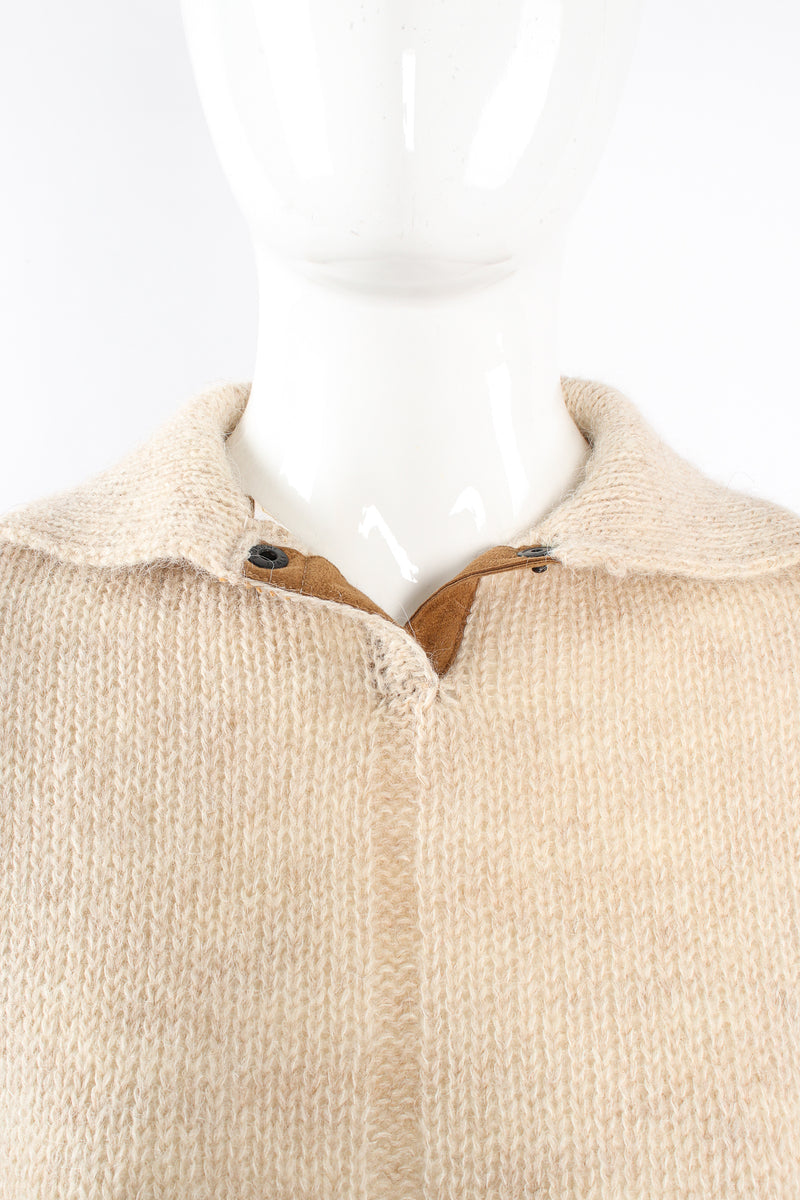 Vintage JC Jean_Charles de Castelbajac Alpaca Appliqué Sweater on Mannequin collar at Recess LA