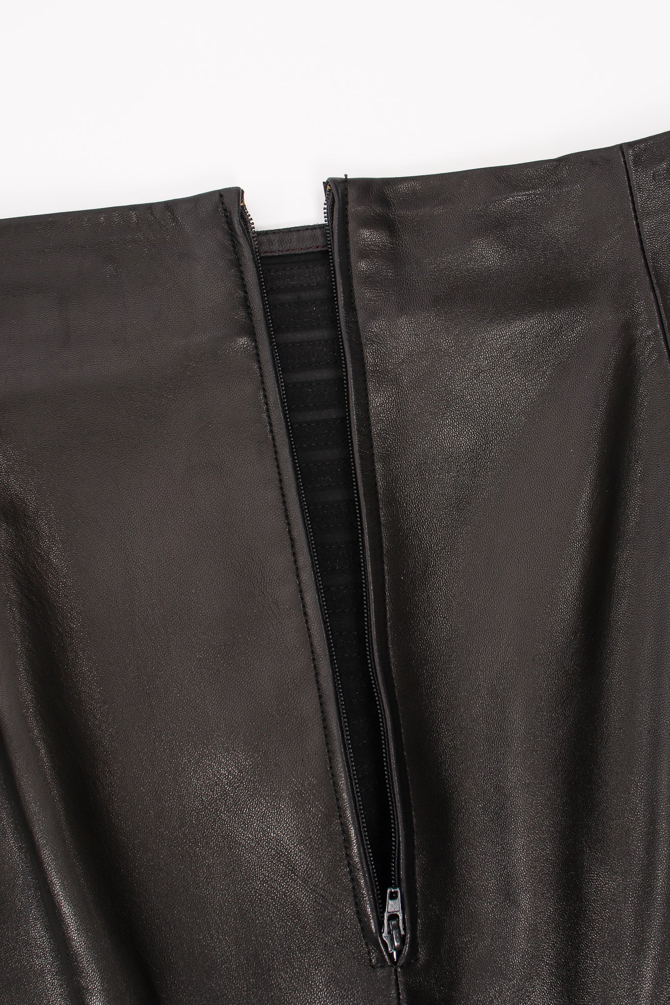 Vintage Jean Claude Jitrois Sheer Leather Striped Jacket Set Skirt zip @ Recess LA