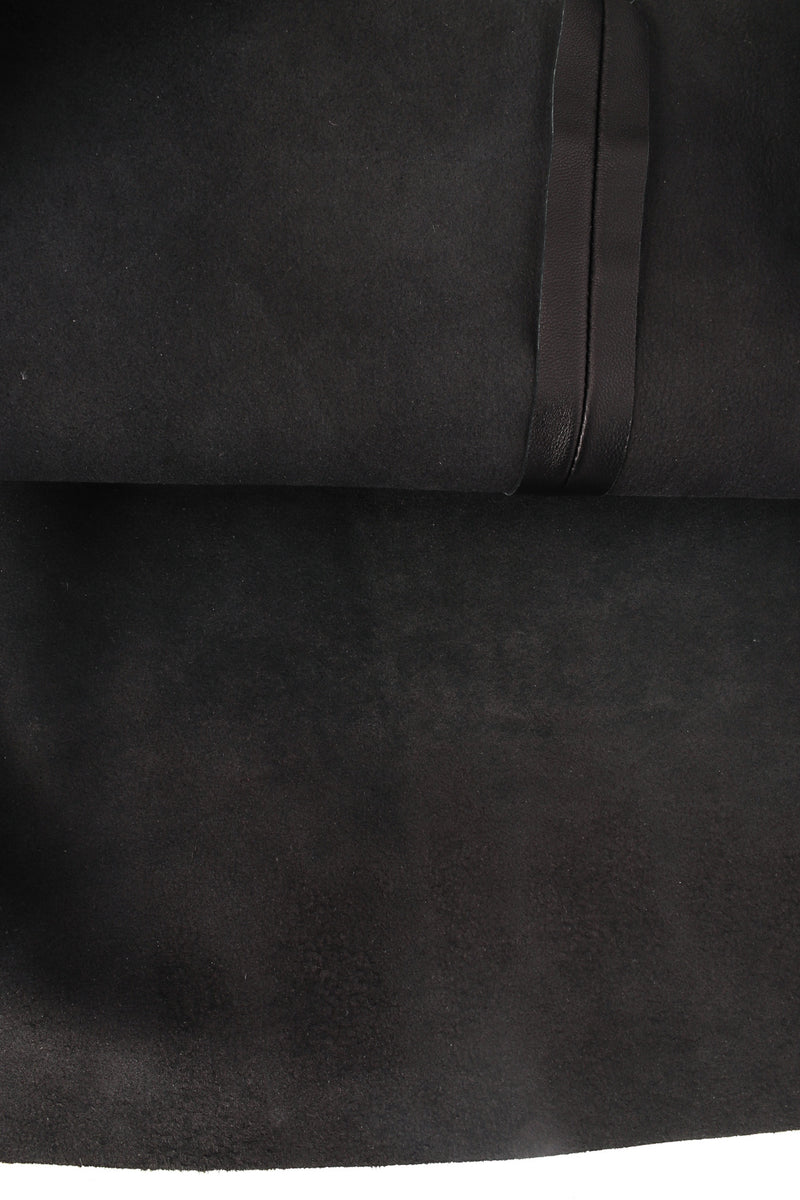 Vintage Jean Claude Jitrois Rose Appliqué Leather Sheer Dress leather light wear @ Recess LA