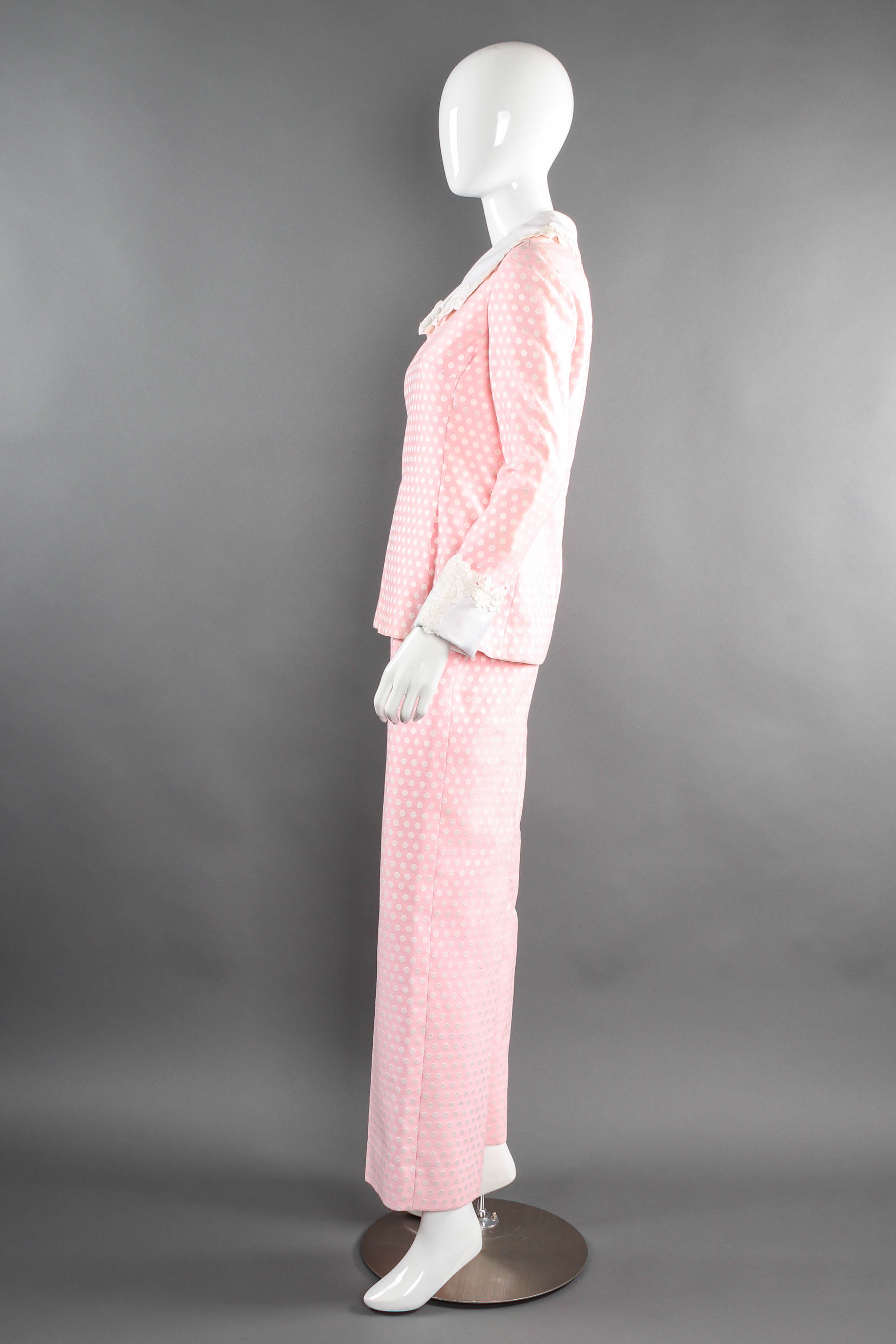 Jean Louis pink polka dot set on mannequin side at Recess Los Angeles