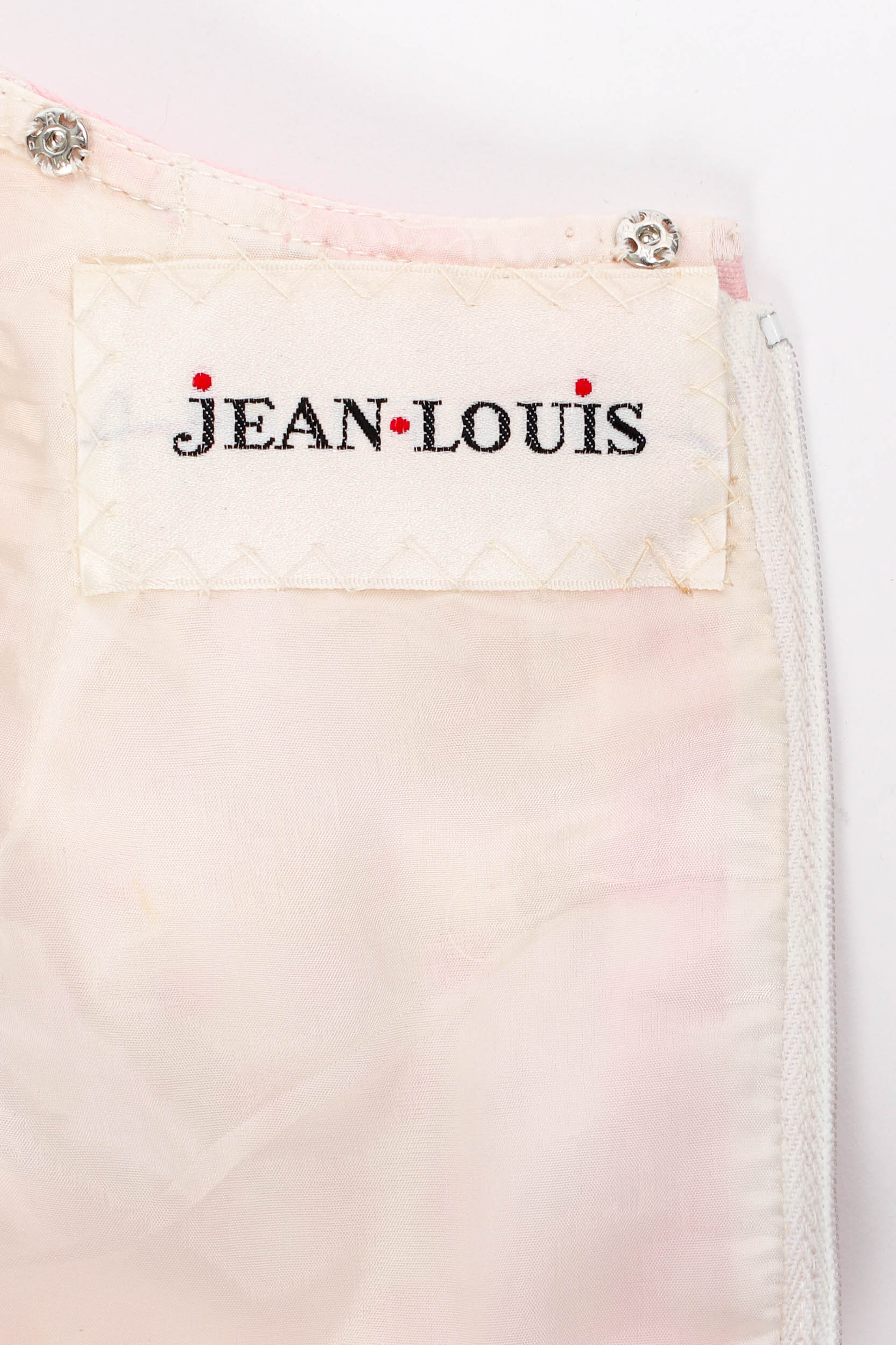 Jean Louis pink polka dot set label at Recess Los Angeles