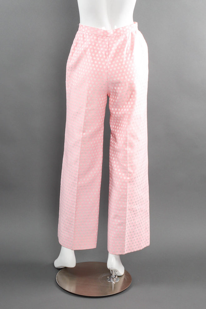 Jean Louis pink polka dot pant on mannequin back at Recess Los Angeles