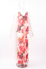 Vintage Jean Paul Gaultier Floral Scoop Tank & Skirt Set on Mannequin front untuck at Recess LA