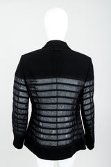 Vintage Jean Paul Gaultier Sheer Striped Jacket on Mannequin back at Recess Los Angeles