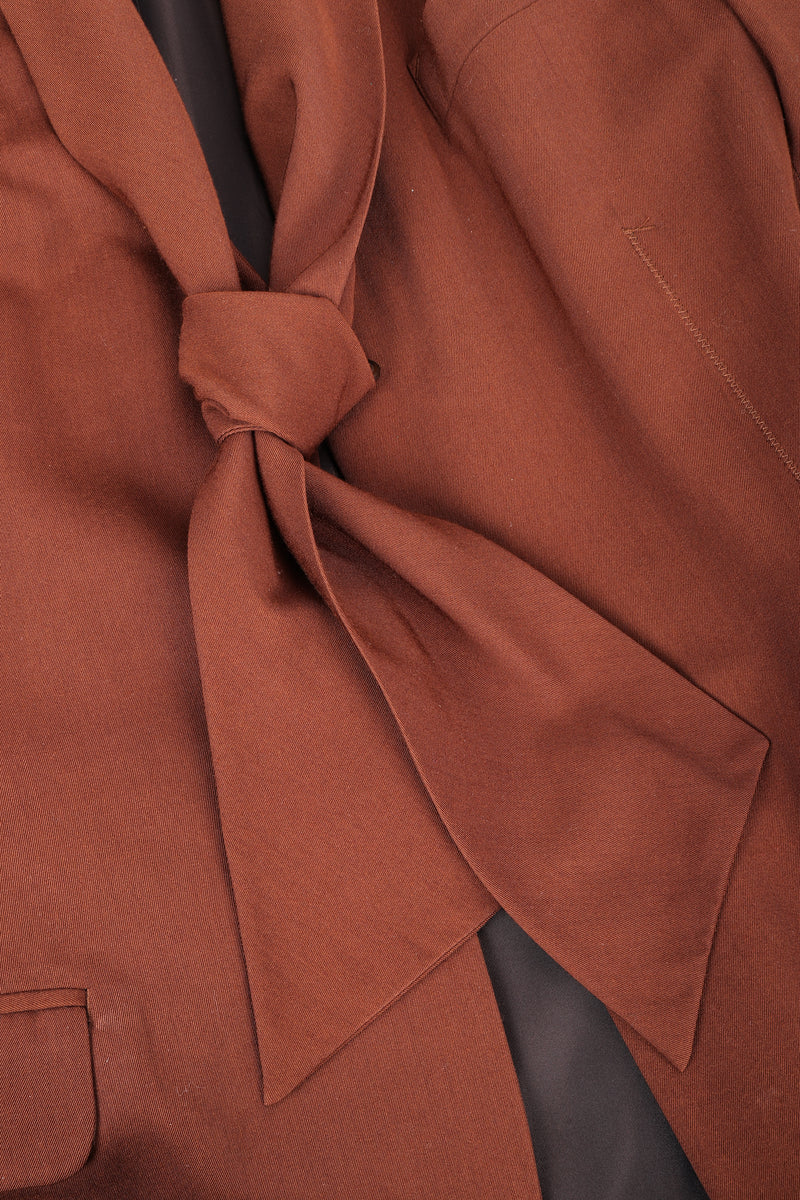 Vintage Jean Paul Gaultier Scarf Tie Pant Suit tie detail at Recess Los Angeles