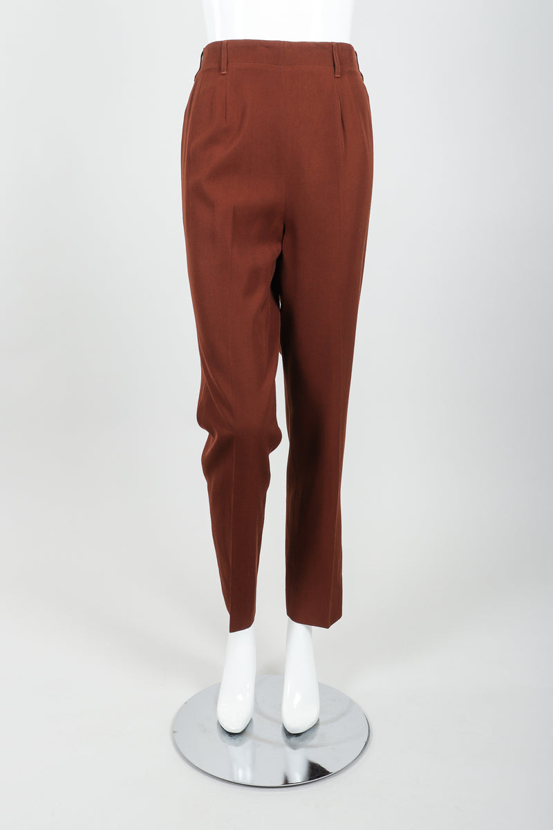 Vintage Jean Paul Gaultier Scarf Tie Pant Suit on mannequin front at Recess Los Angeles
