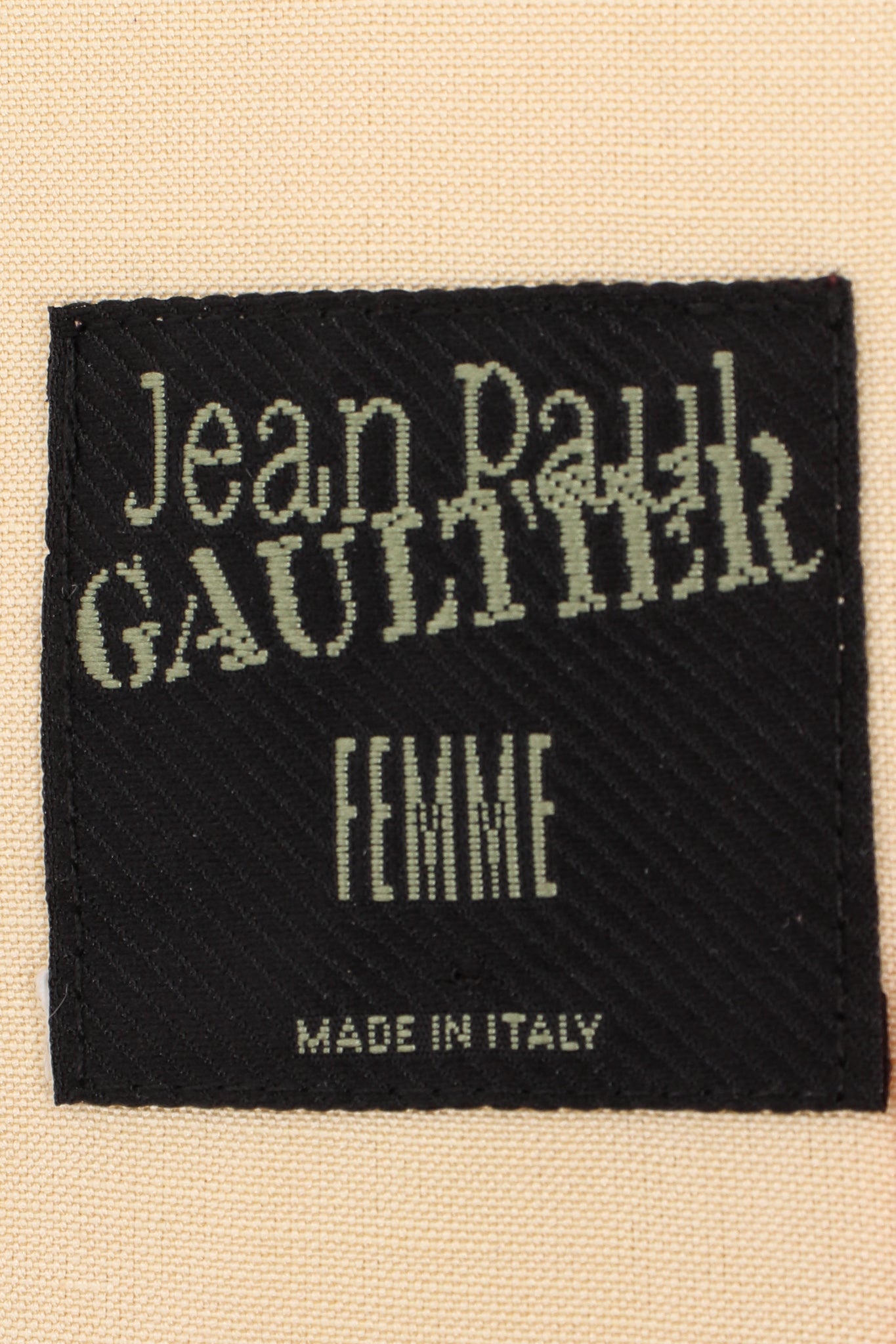 Vintage Jean Paul Gaultier Double Breasted Kimono Sleeve Jacket label @ Recess LA