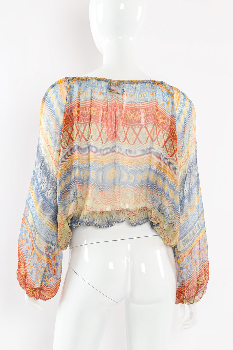 Currency Peasant Blouse by Jean Paul Gaultier Back View @recessla