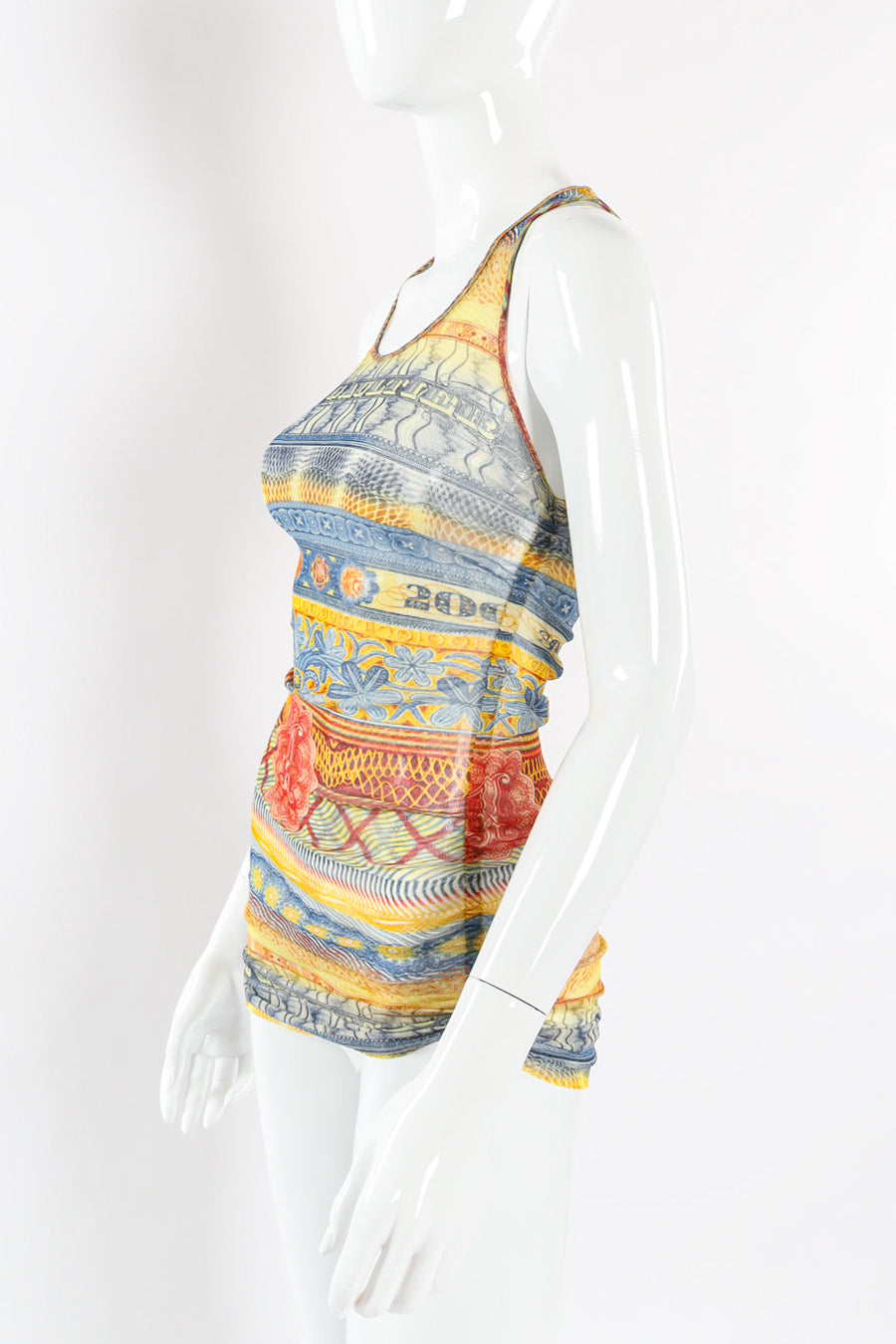 Vintage Jean Paul Gaultier Currency Mesh Tank Top – Recess