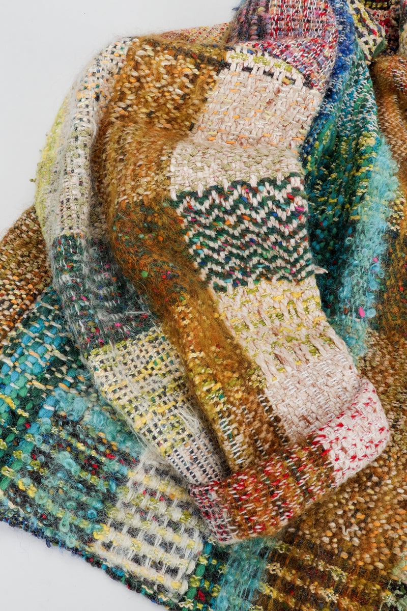 Vintage Jean Charles de Castelbajac Rainbow Tweed Blanket Jacket Sleeve Detail