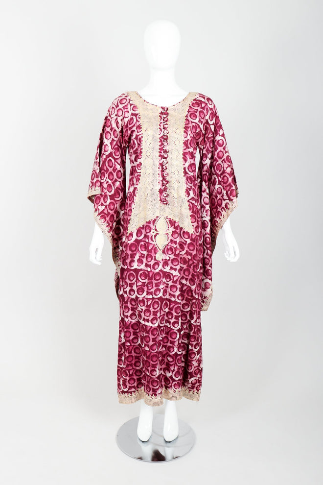 Vintage Jean Kablan Bohemian Angel Wing Caftan Front Crop at Recess