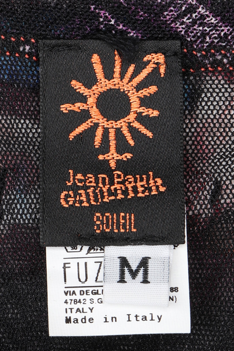 Recess Los Angeles Vintage Jean Paul Gaultier Soleil Butterfly Floral Mesh Tank Dress