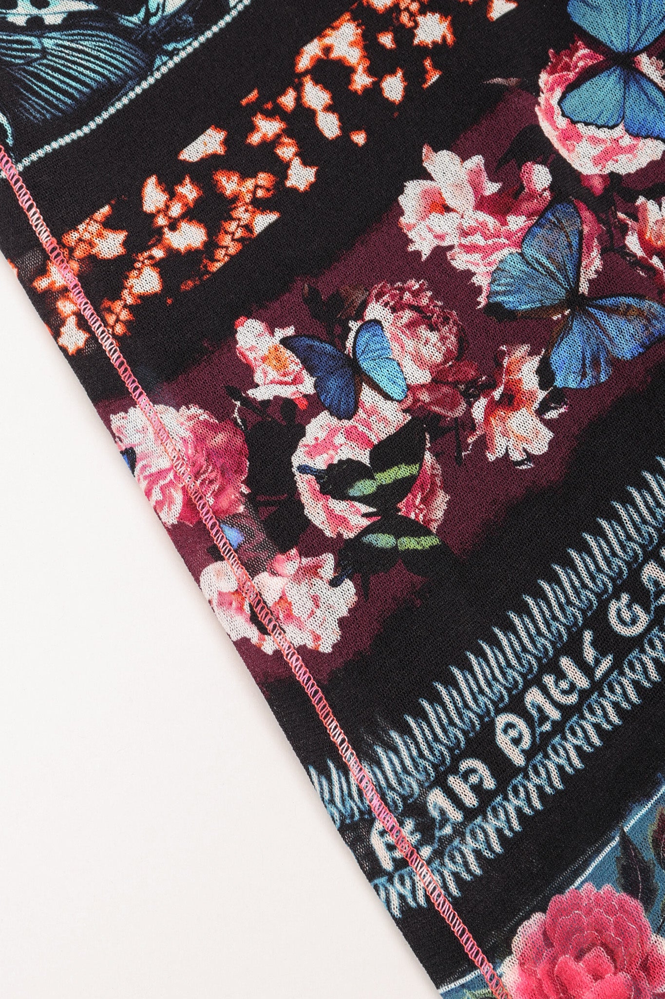 Recess Los Angeles Vintage Jean Paul Gaultier Soleil Butterfly Floral Mesh Tank Dress