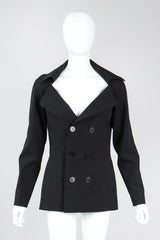Recess Los Angeles Vintage Jean Paul Gaultier Diamond Collar Sailor Peacoat