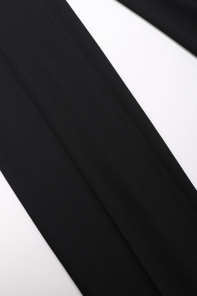 Recess Los Angeles Vintage Jean Paul Gaultier Slim Silhouette Diagonal Waist Strip Bands Black Lace Up Corset Button Fly