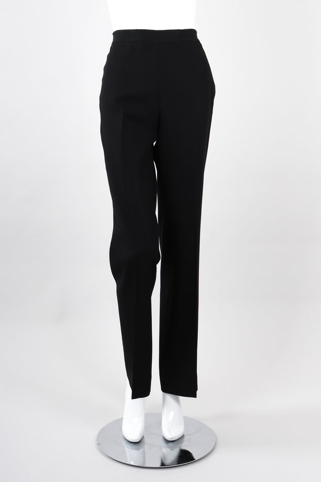 Recess Los Angeles Vintage Jean Paul Gaultier Slim Silhouette Diagonal Waist Strip Bands Black Lace Up Corset Button Fly