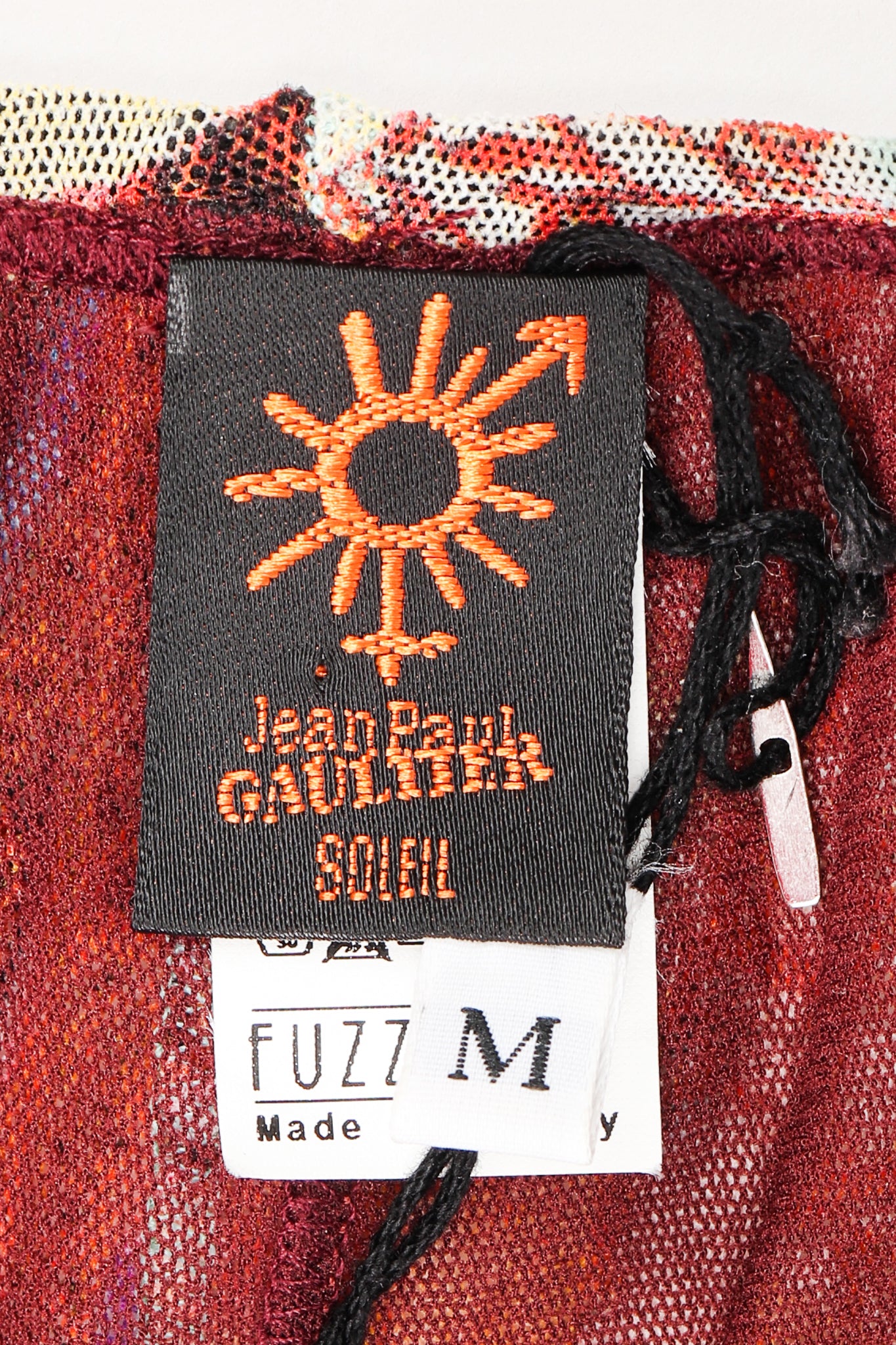 Recess Los Angeles Designer Consignment Vintage Jean Paul Gaultier 90s Soleil Mesh Bollywood Print Pant