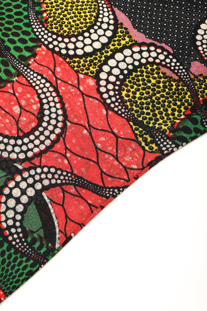 Recess Los Angeles Designer Consignment Vintage Jean Paul Gaultier Soleil African Wax Print Mesh Tank