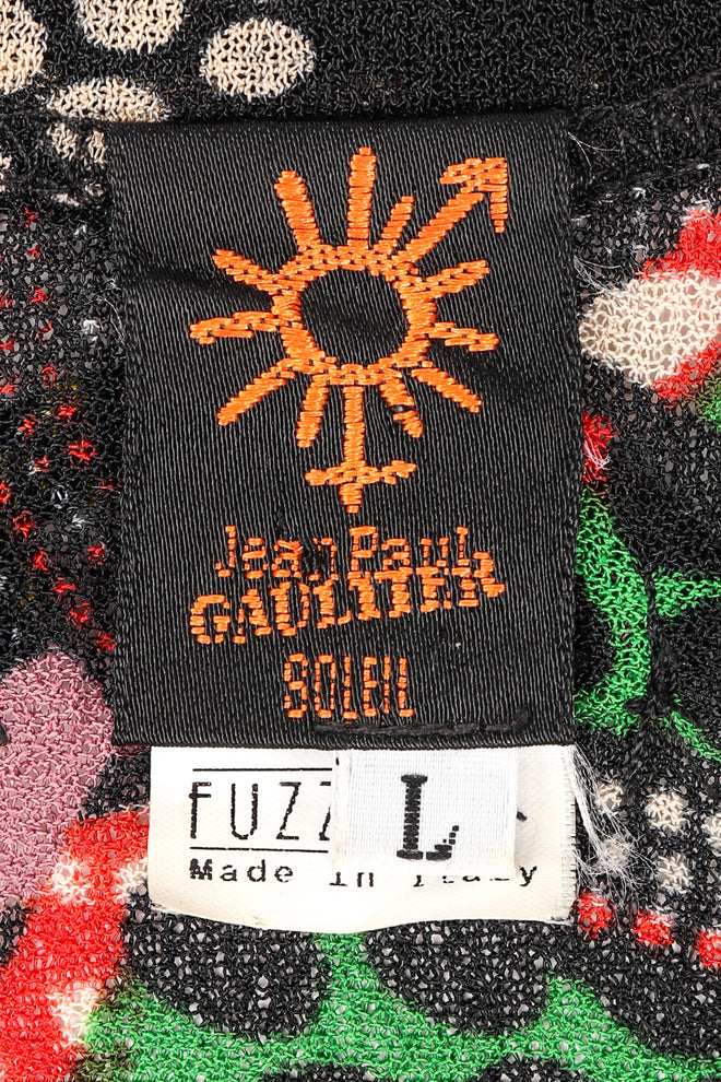 Recess Los Angeles Designer Consignment Vintage Jean Paul Gaultier Soleil African Wax Print Mesh Tank