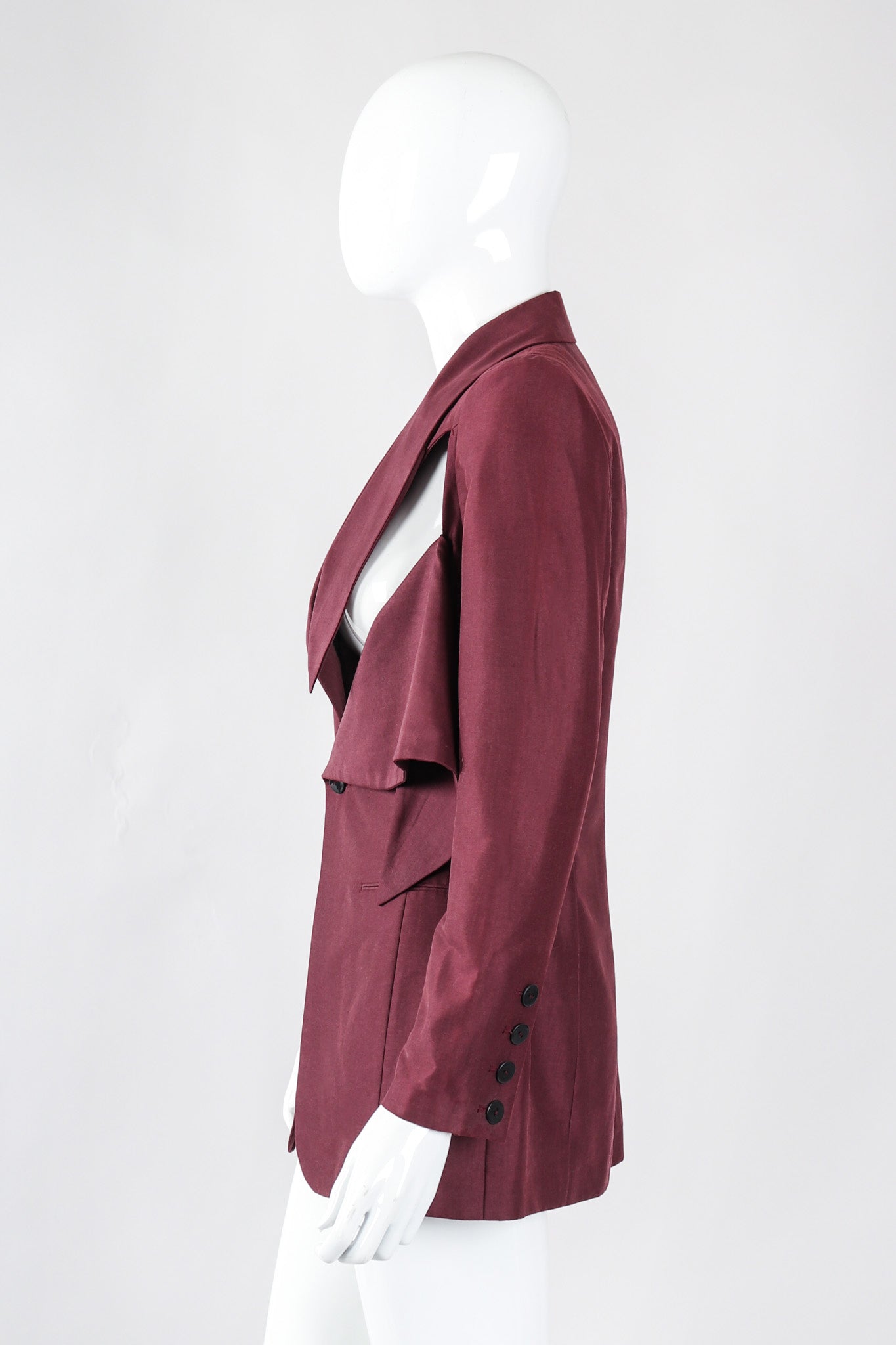 Recess Los Angeles Vintage Jean Paul Gaultier Cutout Slash Blazer Jacket
