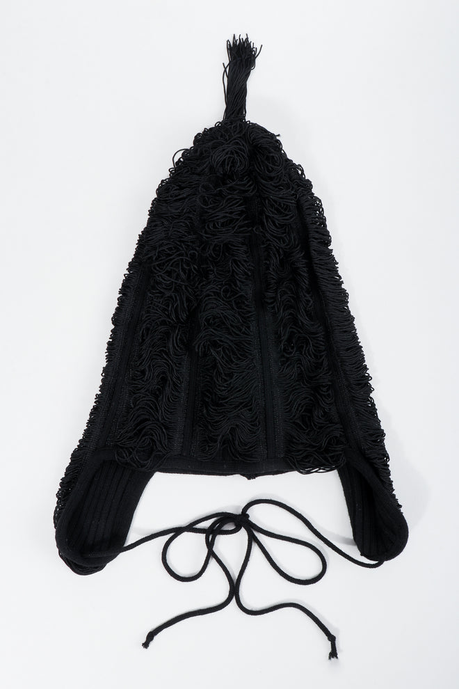Vintage Jean Paul Gaultier Grunge Chainette Fringe Flap Hat at Recess Los Angeles