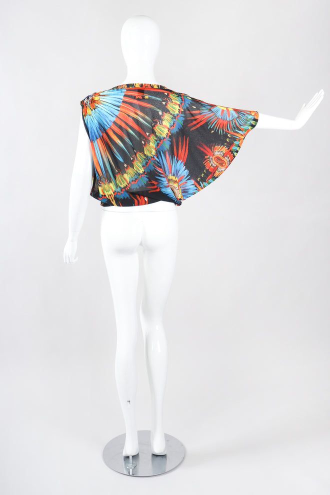 Recess Los Angeles Vintage Jean Paul Gaultier Soleil Soleil Asymmetrical Mesh Batwing Top