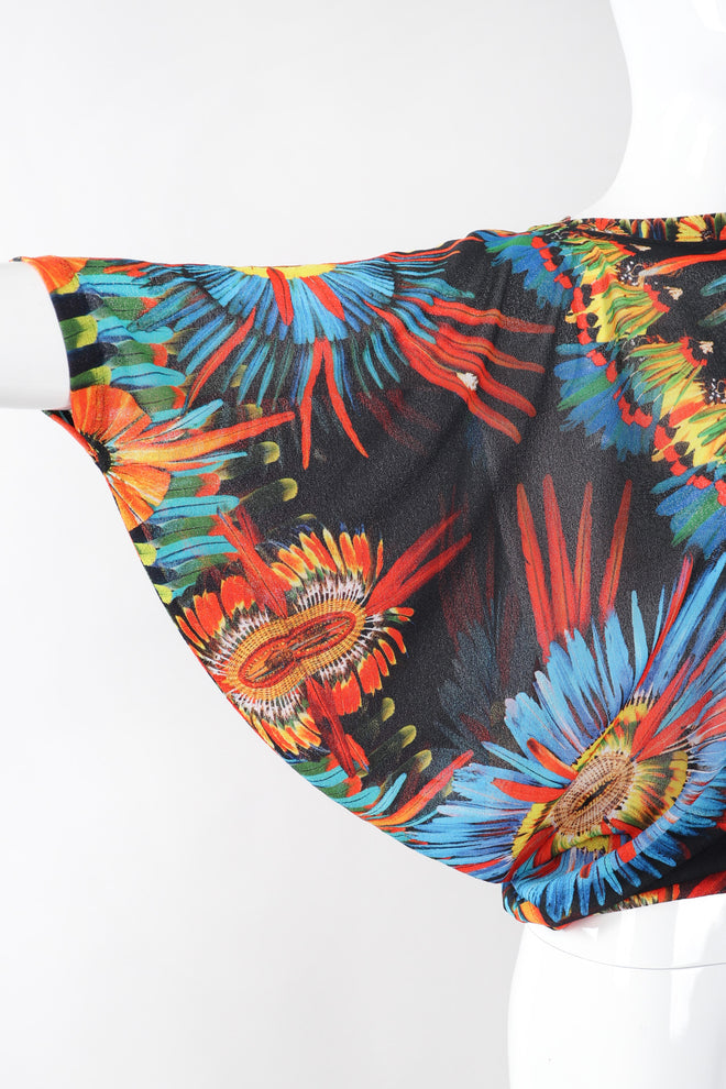 Recess Los Angeles Vintage Jean Paul Gaultier Soleil Soleil Asymmetrical Mesh Batwing Top