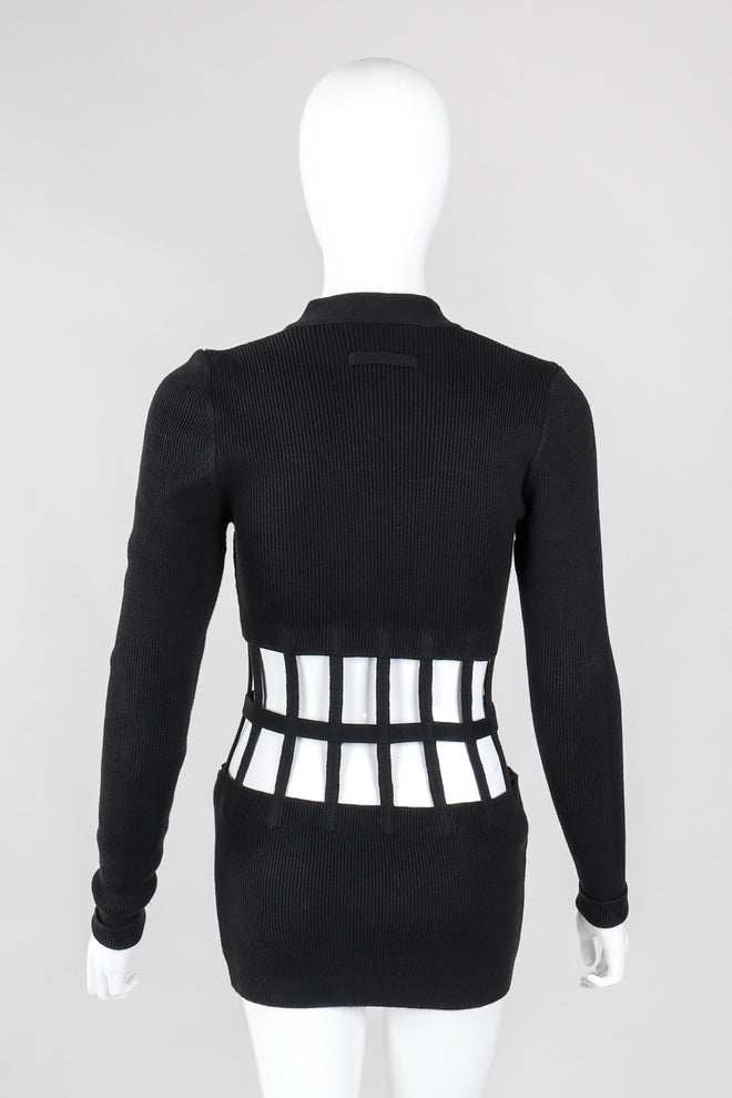 Recess Los Angeles Vintage Jean Paul Gaultier Corset Cage Cardigan Sweater