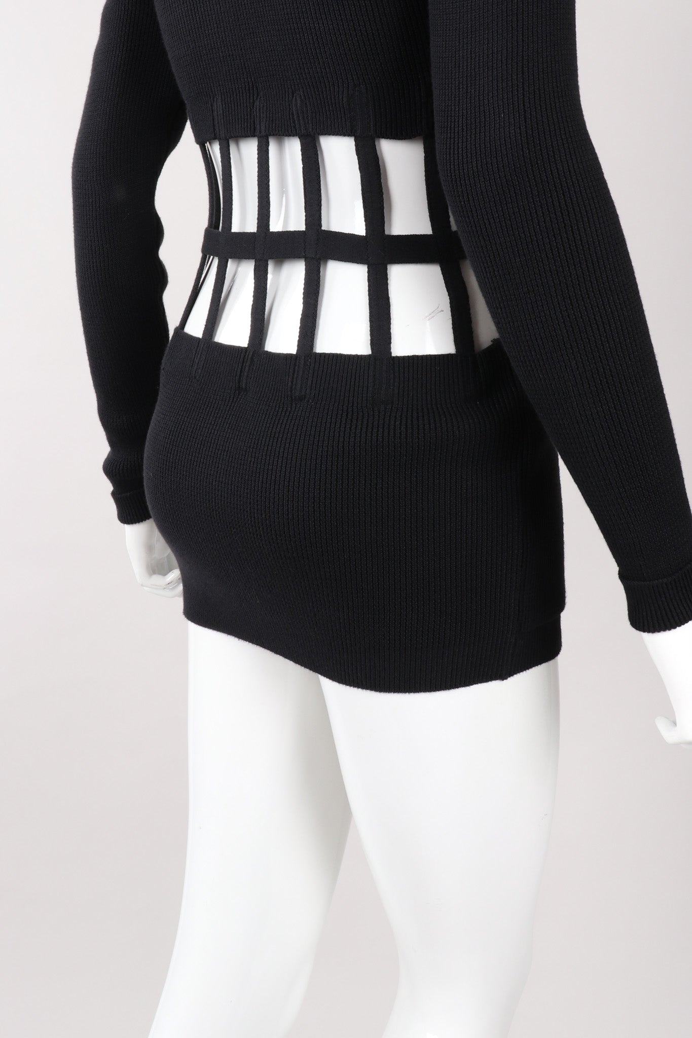 Recess Los Angeles Vintage Jean Paul Gaultier Corset Cage Cardigan Sweater