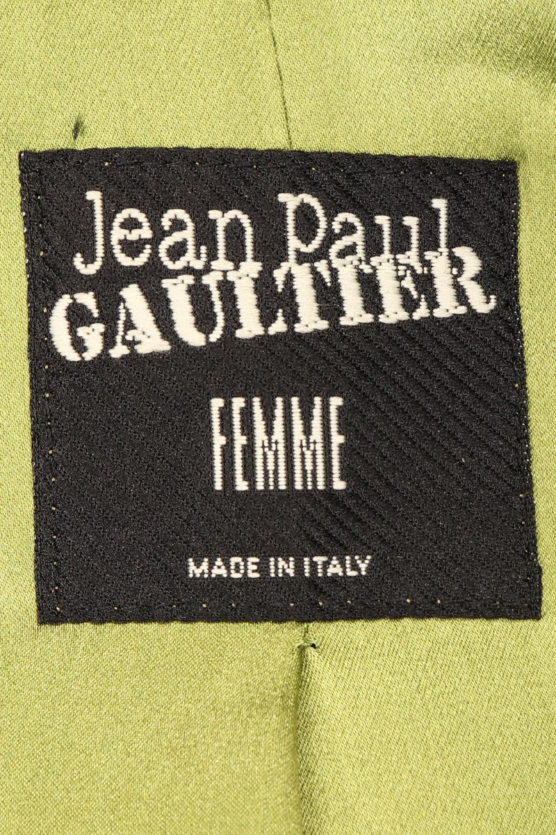 Recess Los Angeles Vintage Jean Paul Gaultier Diamond Collar Sailor Peacoat