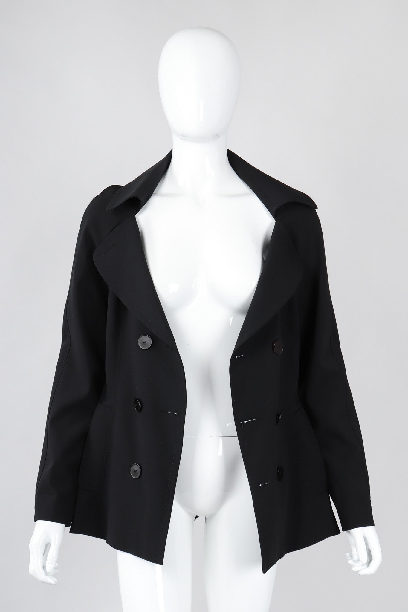 Recess Los Angeles Vintage Jean Paul Gaultier Diamond Collar Sailor Peacoat