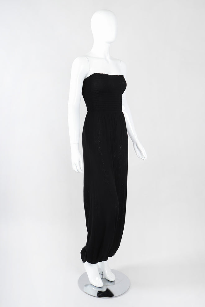 Recess Los Angeles Vintage Jean Paul Gaultier Soleil Convertible Shirred Mesh Harem Jumpsuit